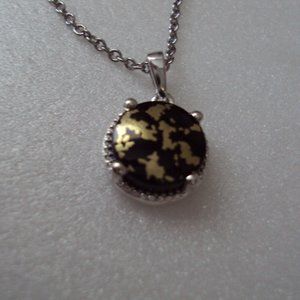 New Goldenite sterling silver necklace POS